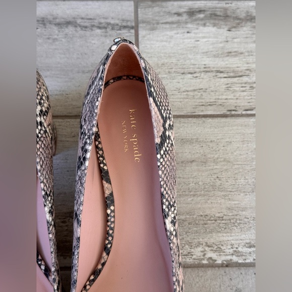 Kate Spade Snake Print Block Heels - Picture 5 of 15